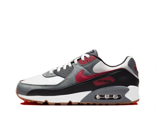 Men's Running weapon Air Max 90 Black/Red/Grey Shoes 0128